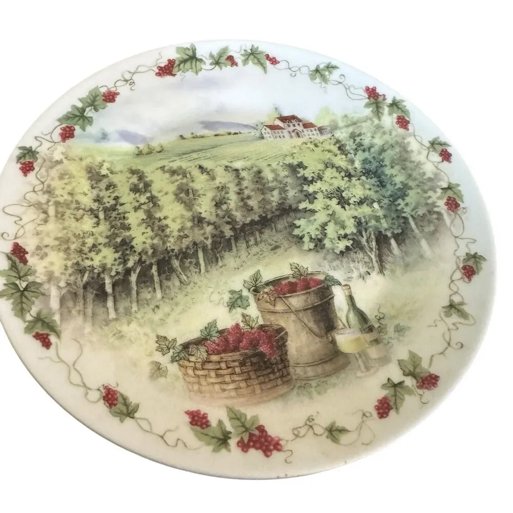 VINYARD VINES WINE And BARREL COUNTRY EMBOSSED DECORATIVE 8
